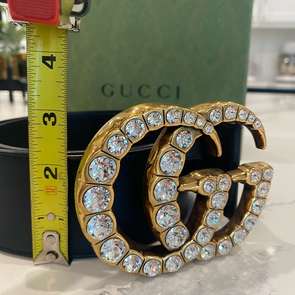 Gucci GG Crystal Belt-Size 90 - Picture 3 of 3